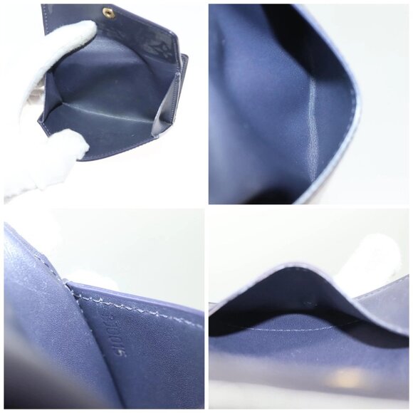 LOUIS VUITTON Monogram Vernis Ludlow Coin Purse Indigo M91356 LV Auth sw1431 - Picture 15 of 16